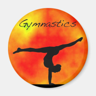 Orange gymnastikmagnet magnet