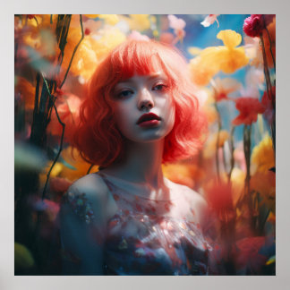 Orange Hair Fairy Poster