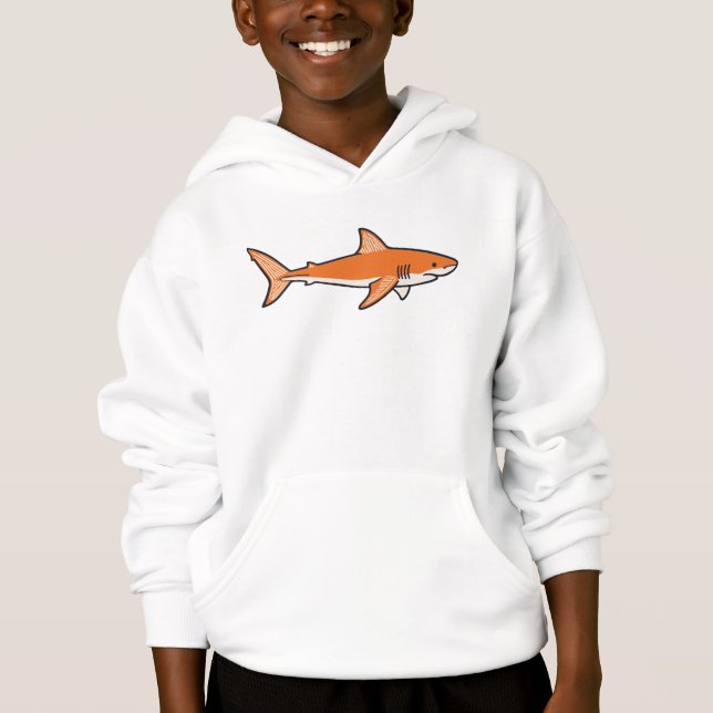 Orange haj  t shirt (Framsida)