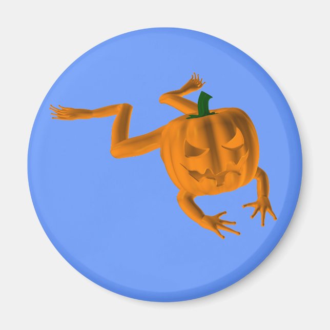 Orange Halloween Frog Magnet (Framsidan)