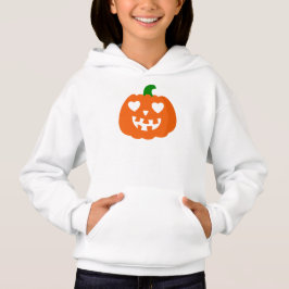 orange halloween hjärta pumpa jack-o-lantern t shirt