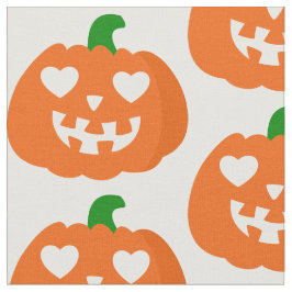 orange halloween hjärta pumpa jack-o-lanterne tyg