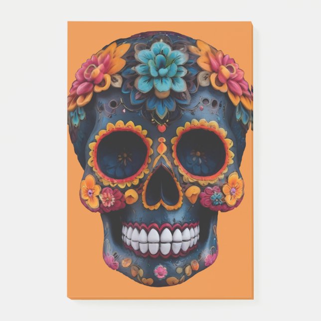 Orange Halloween-kalle Post-it Block (Framsida)