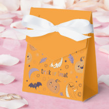 "Orange Halloween-pumpa och spökfavoritbox"