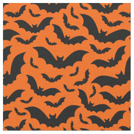 orange halloween vampyrfladdermöss gotisk tyg
