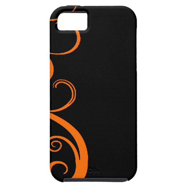Orange Halloween virvlar runt Case-Mate iPhone Skal (Baksidan)