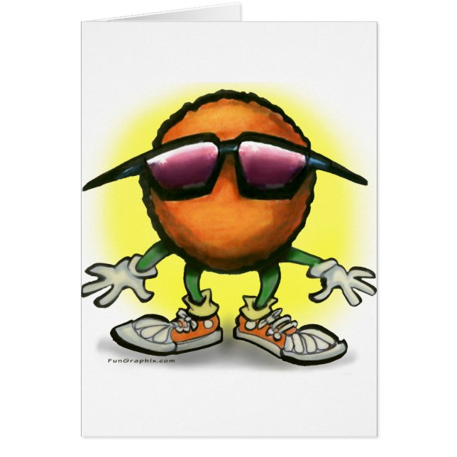 Orange Hälsningskort (Framsidan)