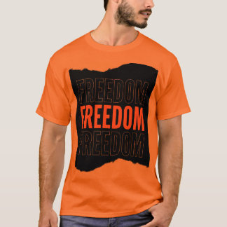 Orange halvärmad t-shirt