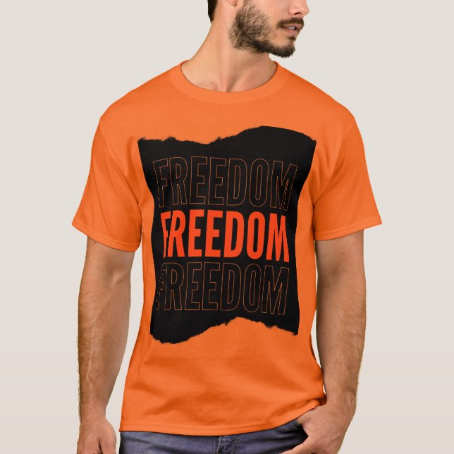 Orange halvärmad t-shirt (Framsida)