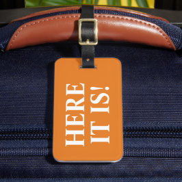 Orange här är det roligt bagagebricka