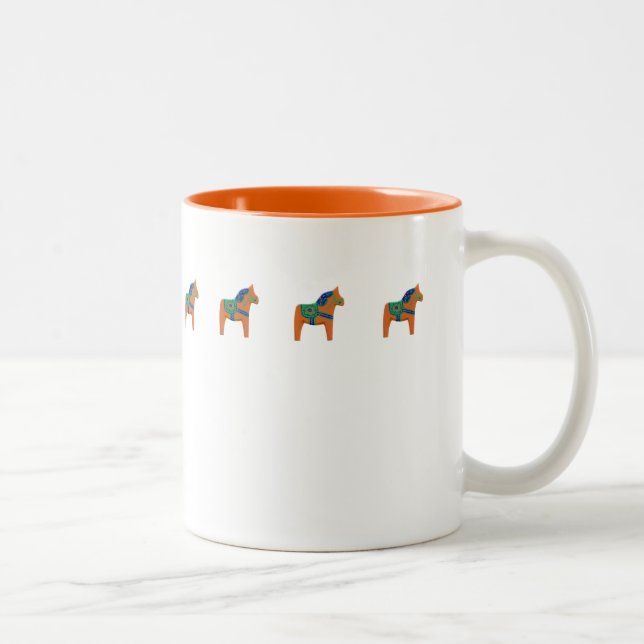 Orange Häst Mugg (Höger)