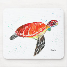 Orange havsköldpadda Diving Beach Florida tortoise Musmatta