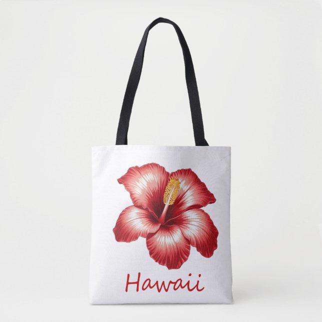 Orange hawaii hibiscus tygkasse (Framsida)
