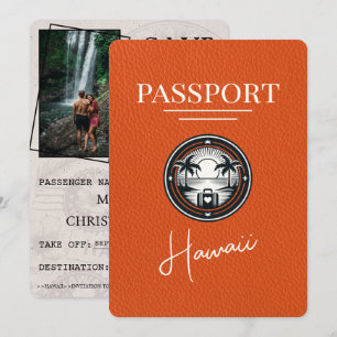 Orange Hawaii Passport spara datum Datumet