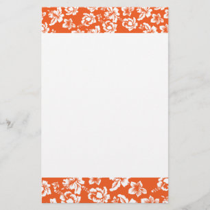 Orange Hawaiian Hibiscus Brevpapper