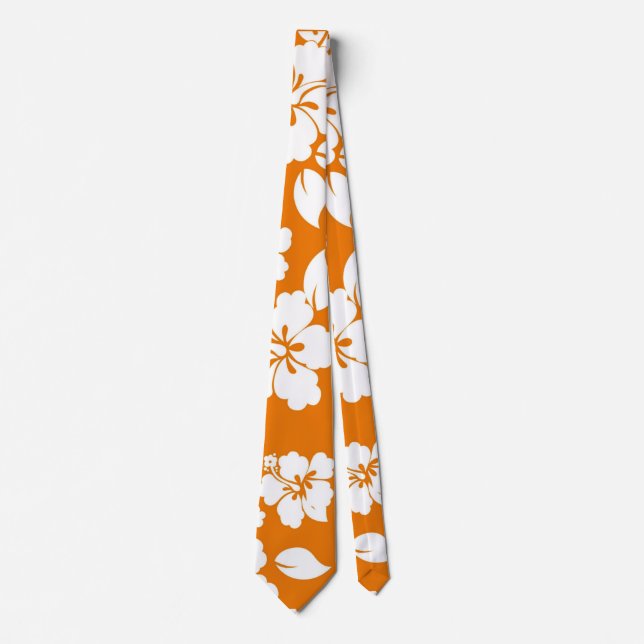 Orange Hawaiian Mönster Slips (Framsida)