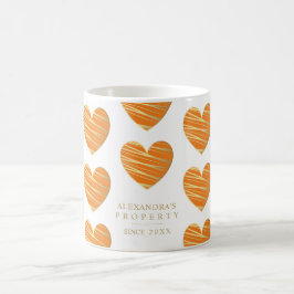 Orange Heart Best Friends All Occasion Gift Kaffemugg