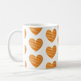 Orange Heart Best Friends All Occasion Gift Kaffemugg