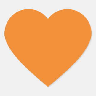 Orange Heart-Stickers Hjärtformat Klistermärke