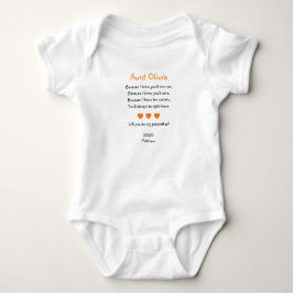 Orange Hearts Kommer Du Vara Min Fadder Förslags T Shirt
