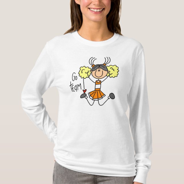 Orange hejaklacksledareT-tröja T-shirt (Framsida)