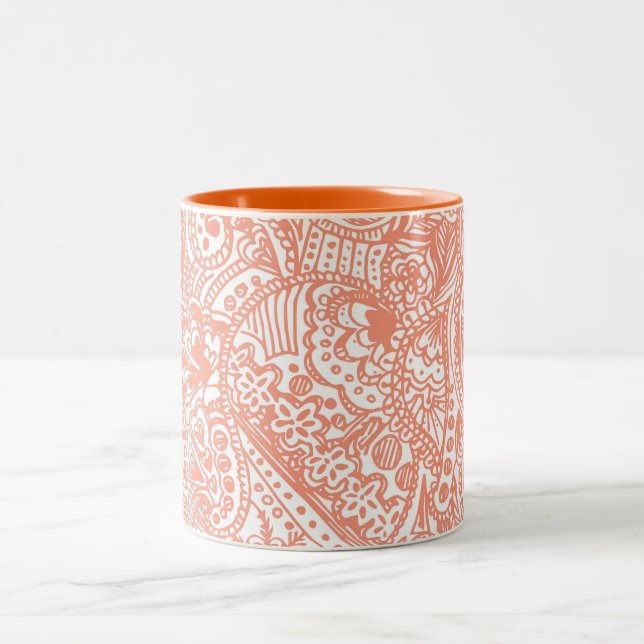 Orange Henna Mugg (Center)