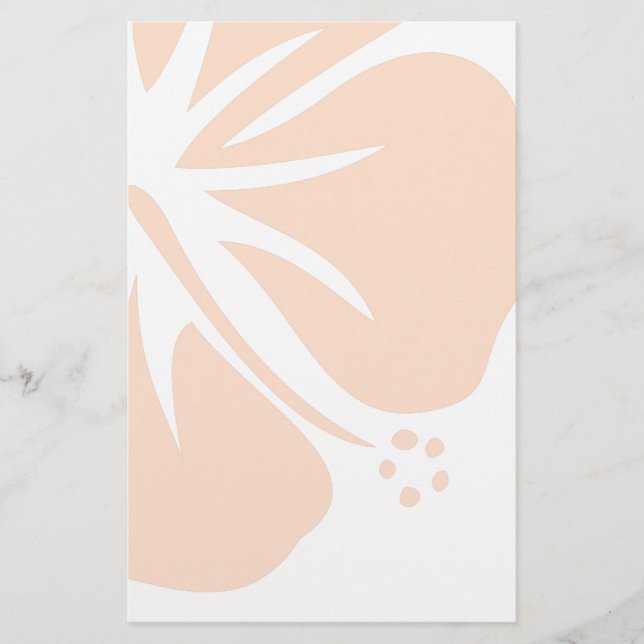 Orange Hibiscus Brevpapper (Framsida)