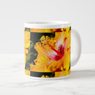 Orange Hibiscus sidvy Jumbo Mugg