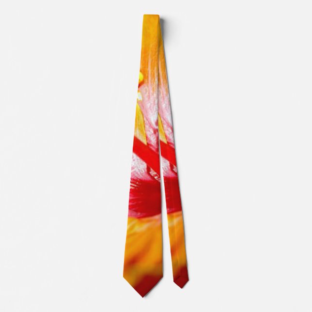 Orange Hibiscus sidvy Slips (Framsida)