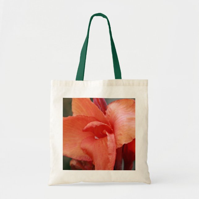Orange hibiskus tygkasse (Framsidan)