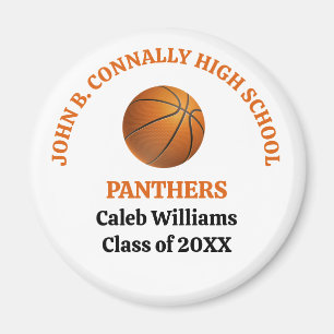 Orange High School Basketlag Anpassad Magnet