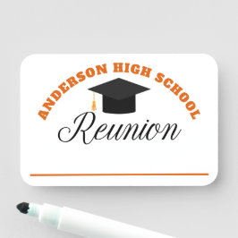 Orange High School Reunion Personlig Namn bricka Namnbricka