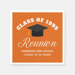 Orange High School Reunion Personlig Party Pappersservett