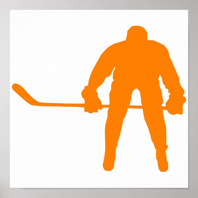 Orange Hockey Poster (Framsidan)