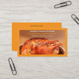 Orange Homestyle Turkiet Home Cooking Mat Visitkort
