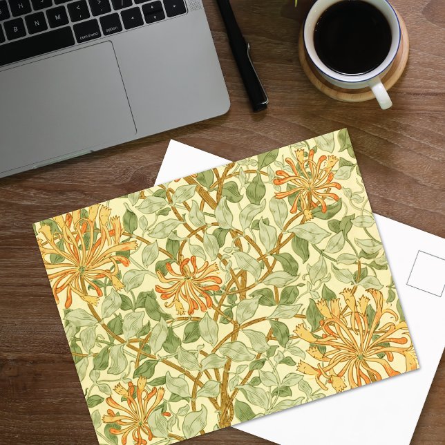 Orange Honeysuckle Vine William Morris Vykort (Skapare uppladdad)