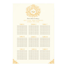 Orange höst löv bröllop-cirkeldiagram