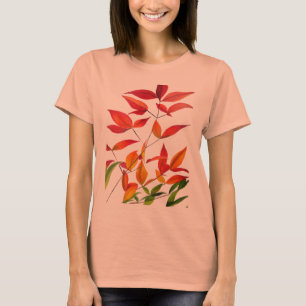 Orange Höst löv - originalvattenfärgskonst T-shirt