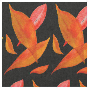 Orange Hösten Fall säsong löv art Tyg
