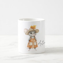 Orange höstmus kaffemugg