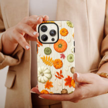 Orange Höstpumpkin iPhone 13 Fodral Case Mate