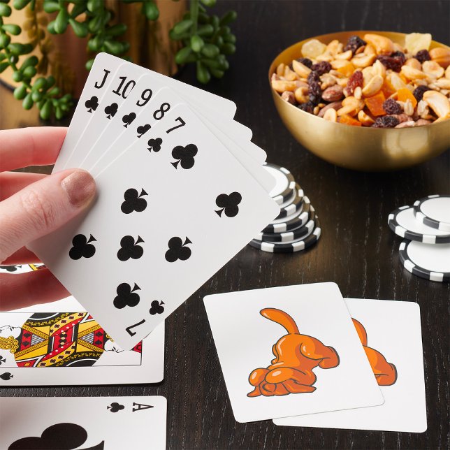 Orange Hound Hund Casinokort (Skapare uppladdad)
