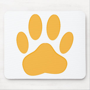 Orange Hund Pawprint Musmatta