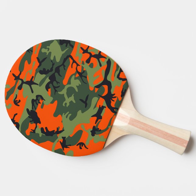 Orange Hunter Kamouflage Pingisracket (Baksidan )