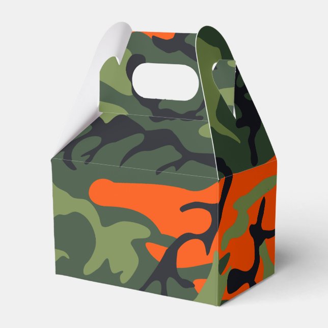Orange Hunter Kamouflage Presentaskar (Framsidan Sidan)