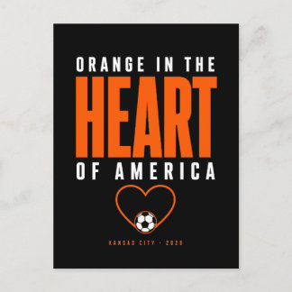 Orange i hjärtat av Amerika Kansas City Helg Vykort