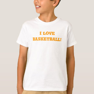Orange I Kärlek Basketball T Shirt
