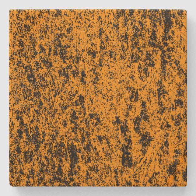 Orange i Underlägg  av svart fläckig kvadratisk st (Framsidan)