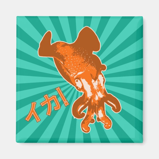 Orange Ika Magnet (Framsidan)