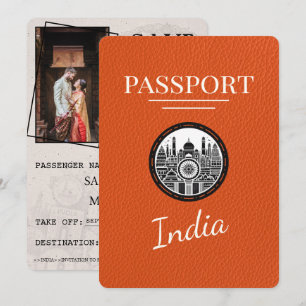 Orange Indien pass Spara datum Datumet